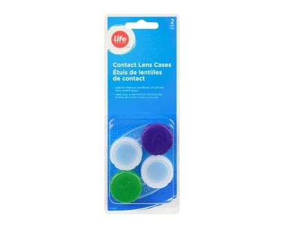Life Brand Premium contact lens cases - 2 EA