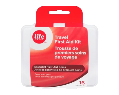 Life Brand Travel first aid kit 16 items - 1 EA