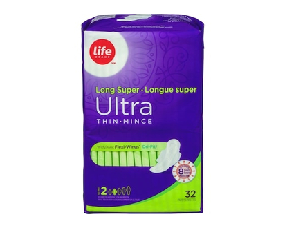 Life Brand Life Ultra Thin Long Super With Flexi-Wings® 32 - 32 EA