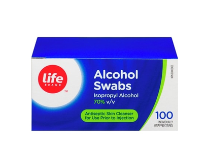 Life Brand Alcohol Swab Wipes - 100.0 EA