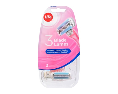 Life Brand Comfort Coated Blades, 3 Disposable Razors - 1.0 EA