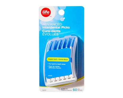 Life Brand Advanced Interdental Picks - 60.0 EA