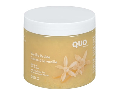 Quo Beauty Crème à la vanille Sels de bain - au sel de la mer Morte - 500 G