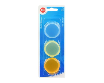 Life Brand Mini pill boxes 3 boxes - 1 EA