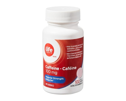 Life Brand Caffeine Tabs Regular Strength 100Mg - 100.0 EA