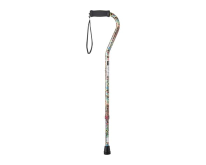 Life Brand Aluminum Offset Handle Cane - 1.0 EA