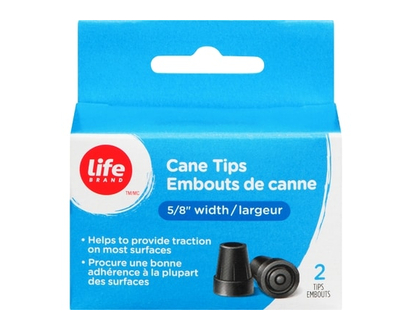 Life Brand Cane Tips, 2 Pieces - 1.0 EA