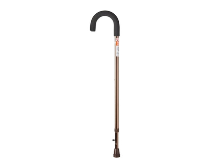 Life Brand Aluminum with Retractable Tip Round Handle Cane - 1.0 EA