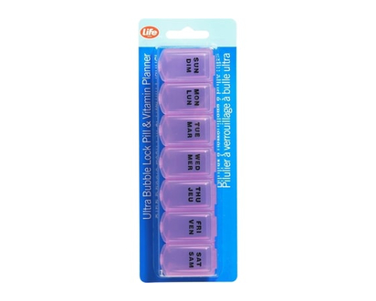 Life Brand Soft Squeeze Weekly Pill and Vitamin Planner - 1 EA