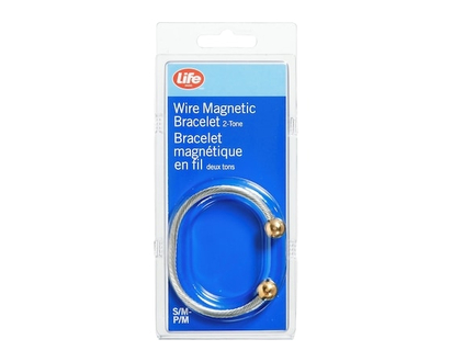 Life Brand Two-Tone Wire Magnetic Bracelet, S/M - 1 EA