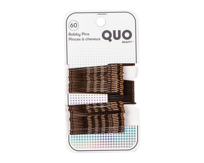 Quo Beauty Bobby Pin Brown Pack of 60 - 1.0 EA
