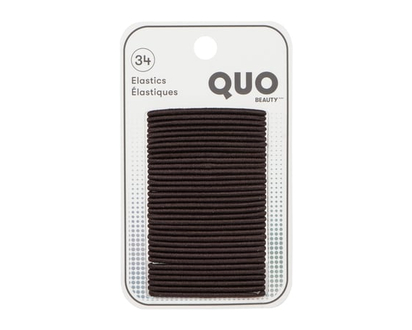 Quo Beauty Thin Elastics Brown Pack of 34 - 1.0 EA