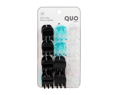 Quo Beauty 2.4 Cm Claw Clips Pack of 12 - 1.0 EA
