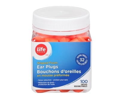 Life Bouchons d'oreille en mousse préformée, 100 bouchons d'oreille - 100.0 EA