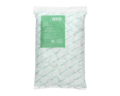 Quo Beauty Organic Jumbo Cotton Puffs, 300 Cotton Puffs - 1.0 EA