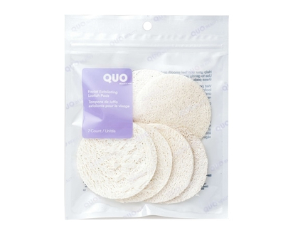 Quo Beauty Facial Exfoliating Loofah Pads, 7 Pieces - 16.0 G