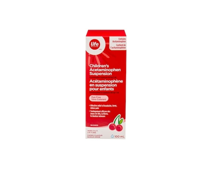 Cherry Flavour Children's Acetaminophen Suspension 160 mg - 100.0 ML
