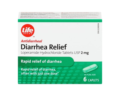 Life Brand Diarrhea Relief Loperamide Hydrochloride Tablets, USP - 6.0 EA