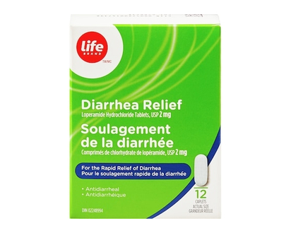 Life Brand Diarrhea Relief, 12 caplets - 12.0 EA