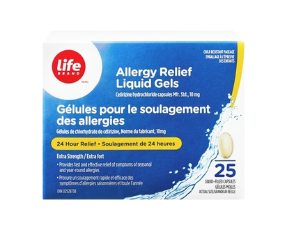 Life Brand Allergy Relief Liquid Gels 25ct - 25 CAP