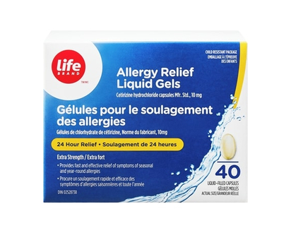 Life Brand Allergy Relief Liquid Gels 40ct - 40 CAP