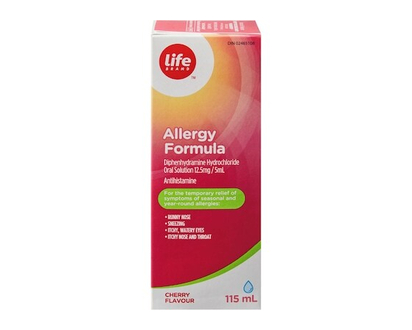 Life Brand LB Adult Allergy 12.5MG - 115 ML