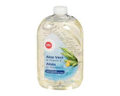 Life Brand Hand Soap, Aloevera & Vitamin E - 2.0 L