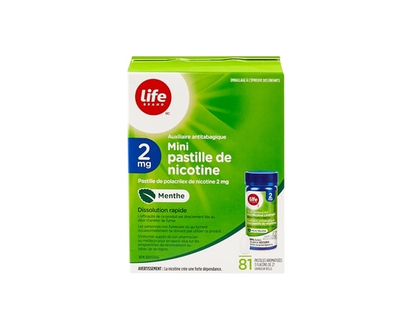 Life Brand Mint Mini Nicotine Lozenge 2 mg - 81.0 EA