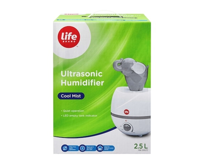 Life Brand Humidicateur ultrasonique pour les enfants -l'éléphant 2.5L - 1 CHA