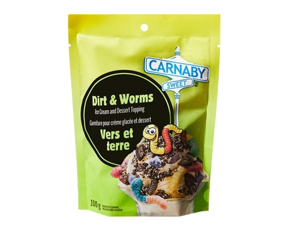 Carnaby Sweet Dirt and Worms Ice Cream and Dessert Topping - 100.0 G