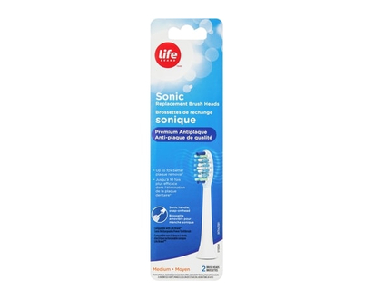 Life Brand Sonic Replacement Brush Heads - 2 EA
