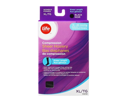 Life Brand Chaussettes de compression aux genoux XG 15-21 - 1 CHA