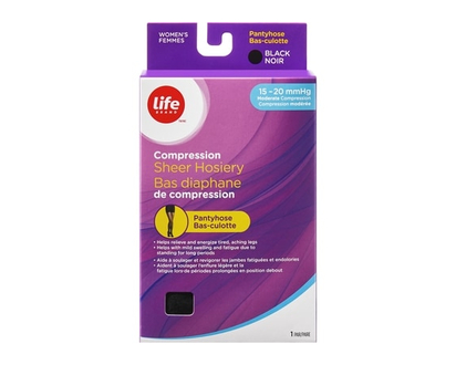 Life Brand Bas diaphane de compression bas-culotte M 15-20 - 1 CHA
