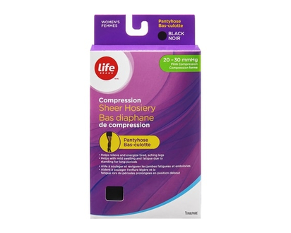 Life Brand Bas diaphane de compression bas-culotte XL 20-30 - 1 CHA