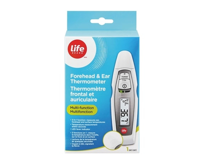 Life Brand Forehead & Ear Thermometer - 1 EA