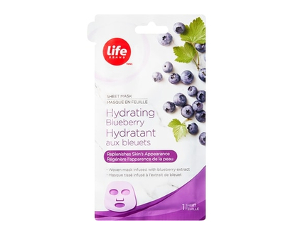 Life Brand Hydratant aux bleuets Masque en Feuille - 1 CHA
