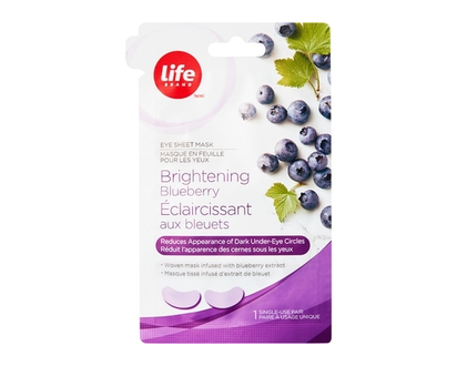 Life Brand Éclaircissant aux bleuets Masque en Feuille Pour les Yeux - 1 CHA