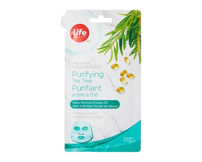 Life Brand Purifiant arbre à thé masque en feuille - 1 CHA