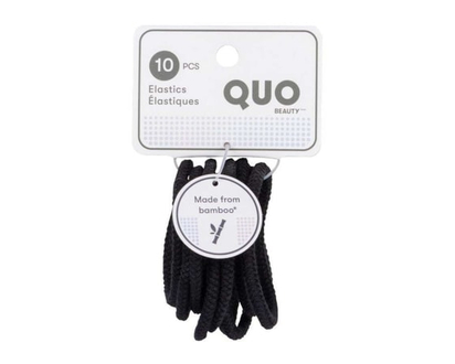 Quo Beauty Bamboo Elastic Black - 10.0 EA