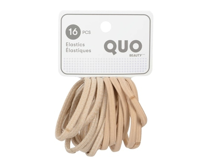 Quo Beauty 16 Pack Blonde Elastics - 16.0 EA