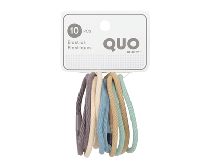 Quo Beauty 10 Pack Elastics With Notch - 10.0 EA