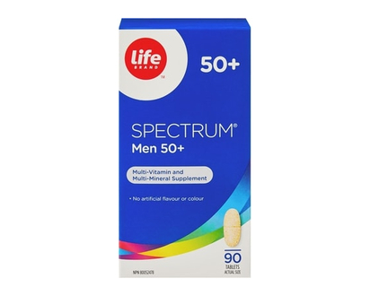 Life Spectrum pour hommes de 50 ans et plus, 90 comprimés - 90.0 EA