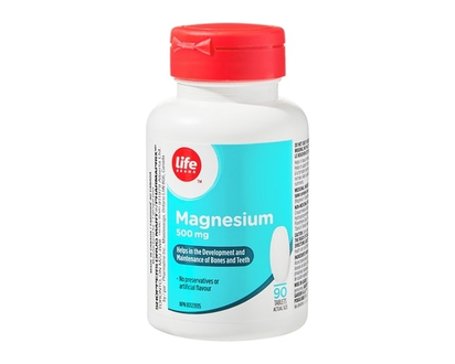 Magnésium à 500 mg, 90 comprimés - 90.0 EA