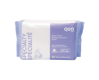 Quo Beauty Mouchoirs de coton - 50 CHA