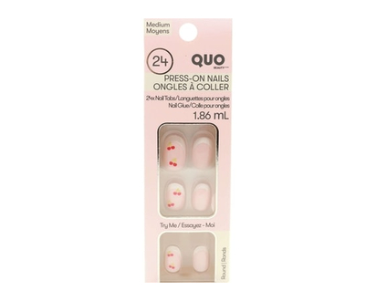 Quo Beauty Faux Nail Kit With Glue Natural - 1.0 EA