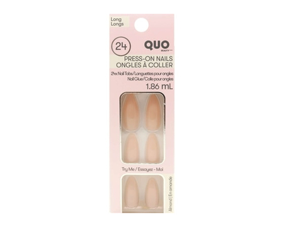 Quo Beauty Faux Nail Kit With Glue Natural - 1.0 EA