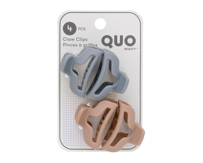 Quo Beauty Claw Clip 4Pk Assorted - 1 EA