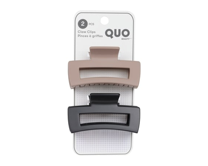 Quo Beauty Open Claw Clips 2-Pack Assorted - 1.0 EA