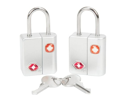 Quo Beauty 2-piece TSA Key Lock Set Silver - 1.0 EA