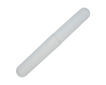 Quo Beauty Toothbrush Holder-Ribbed Grey - Trial & Travel Size - 1.0 EA